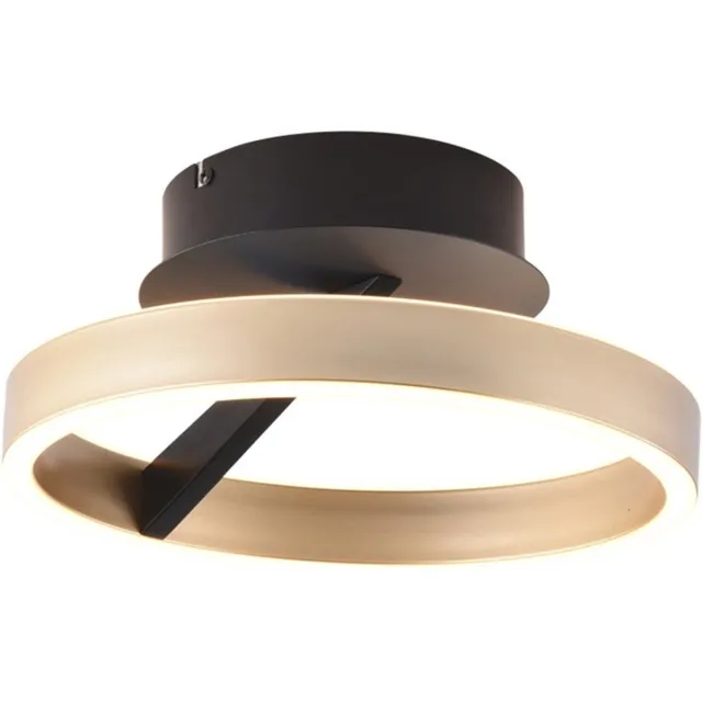 Freelight Plafondlamp Pilota Ø 30 cm zwart goud Goud, Zwart