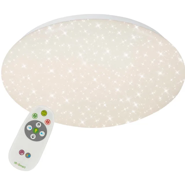 Briloner Verb - Plafondlamp dimbaar - plafonniere - incl. afstandsbediening - warm licht lich - koel wit licht - Ø 29,3 cm - wit