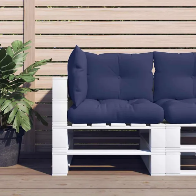 vidaXL Palletkussens 3 st oxford stof marineblauw