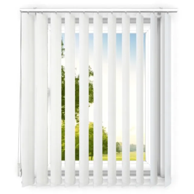 time4blinds verticale lamellen - verduisterende lamellen voor kantoorwerkplekken en voor thuis - Slaapkamer Jaloezieën - Keuken Jaloezieën - 170x220 cm - Grijswit