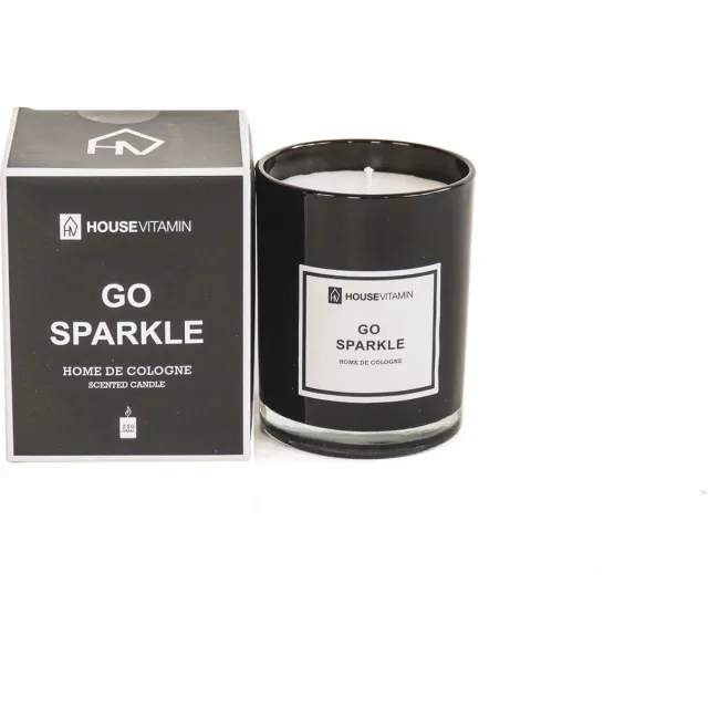 Housevitamin Home Cologne Geurkaars - Luxe Verpakking Houtachtige Geur - 250g - 45 Branduren wit
