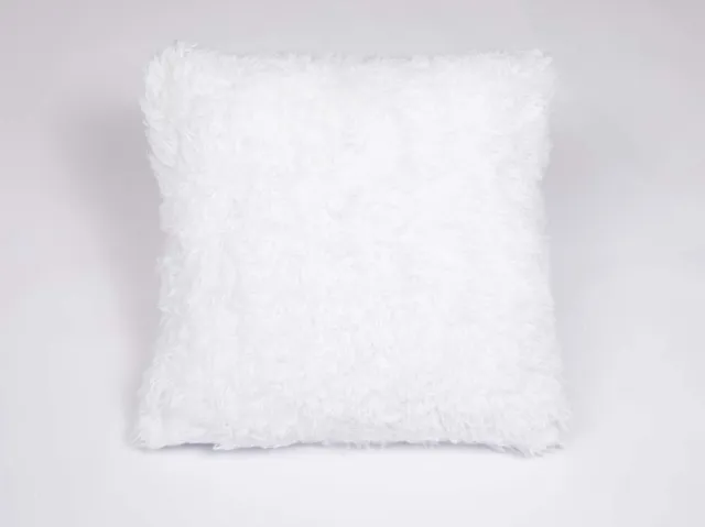 Dailyibed Sierkussens - langharig design - 50 x 50 cm - Set van 2 Wit