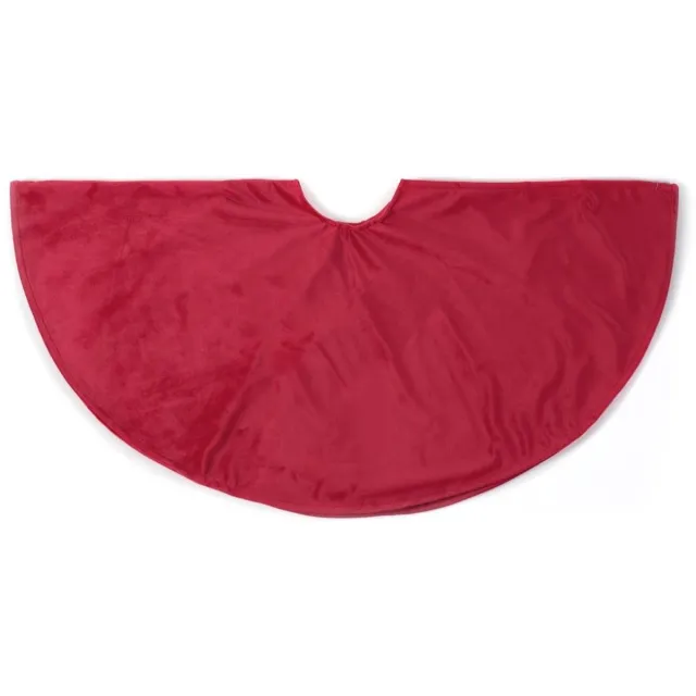Anna's Collection kerstboomrok - Diameter 120cm - fluweel rood - Afmetingen: Ø120cm - Kleur: rood - Look: fluweel