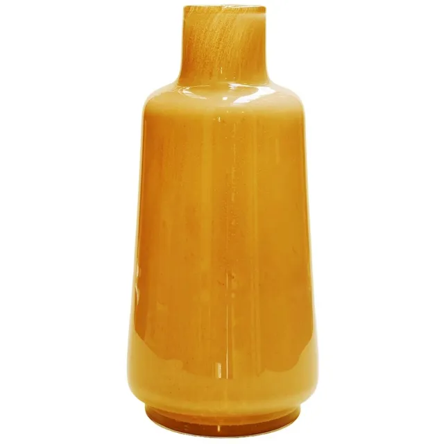 Vase The World Vaas Elite Jana | Mondgeblazen | fles vaas Yellow