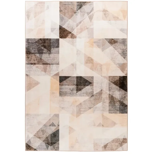 Dutch XXL Modern Vloerkleed | Tapijt | Saphira | Geometrisch | Grijs/Beige | 160x230 cm Grijs / Beige