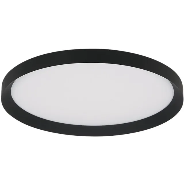 Steinhauer Plafondlamp Flady 4367ZW zwart Ø30 cm 2000 Lumen kunststof metaal Steinhauer modern binnen