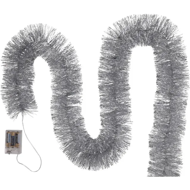 Jumi Kerstboom LED ketting zilver op batterijen Kerstmis VOOR KERSTBOOM 6 meter