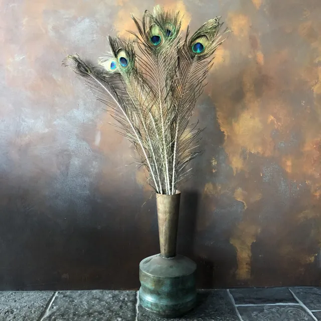 BloomItUp Pauwenveren 80 cm | 10 stuks pauw veren | Droogbloemen | BloomitUp Kleurrijk