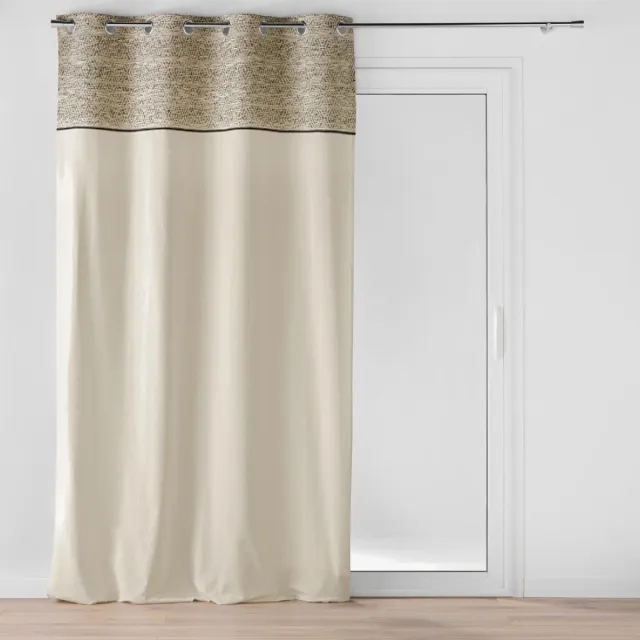 HomeMaison Camalia Top Jacquard Ooggordijn Natuurlijk
