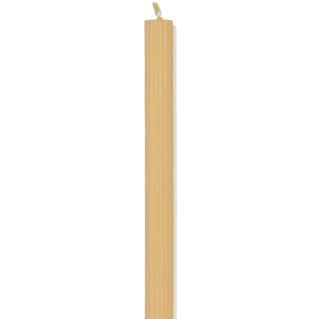 HEMA Huishoudkaars ⌀2.2x24cm ribbel lichtgeel (lichtgeel)