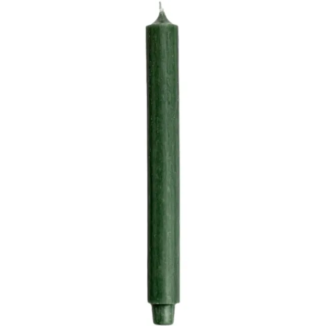 Rustik Lys dinerkaarsen - 3,2 x 30 cm - 10 stuks - kleur Jachtgroen