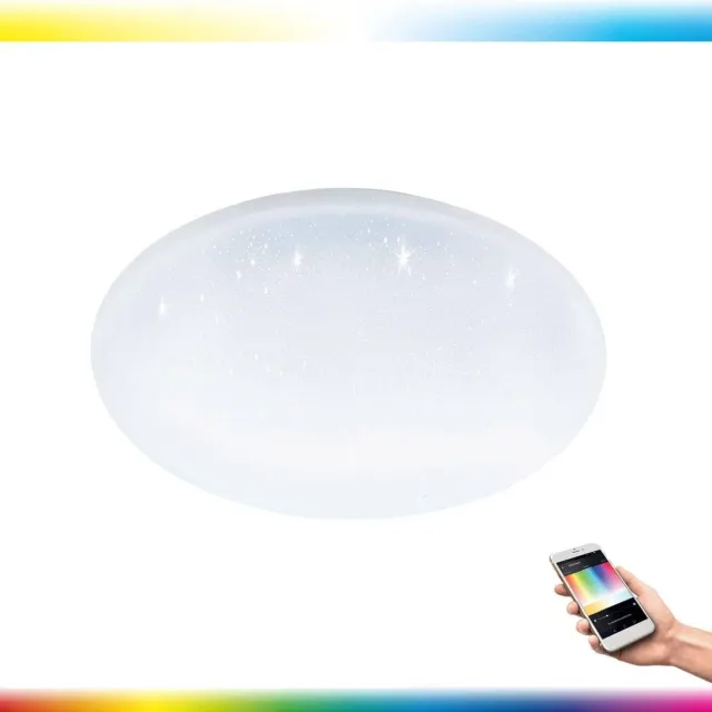 EGLO 33459 LED plafondlamp Crosslink TOTARI-C wit H:6,5cm Ø:40cm dimbaar 2700-6500K met Connect functie