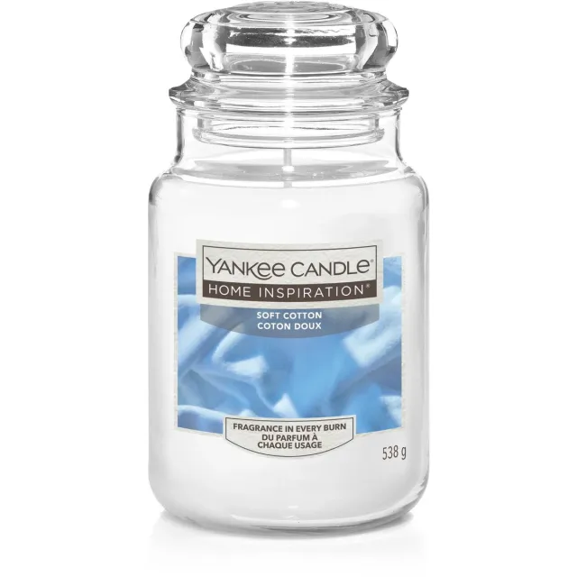 Yankee Candle Home Inspiration Soft Cotton Large Jar Wit
