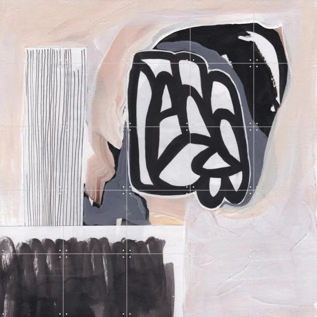 IXXI There's More Than Just Black & White, Henriette Visscher - 100 x 100 cm - Grote wanddecoratie en posters - Grafisch Ontwerp, Gemengde Technieken Wit / Grijs / Monochroom / Zwart