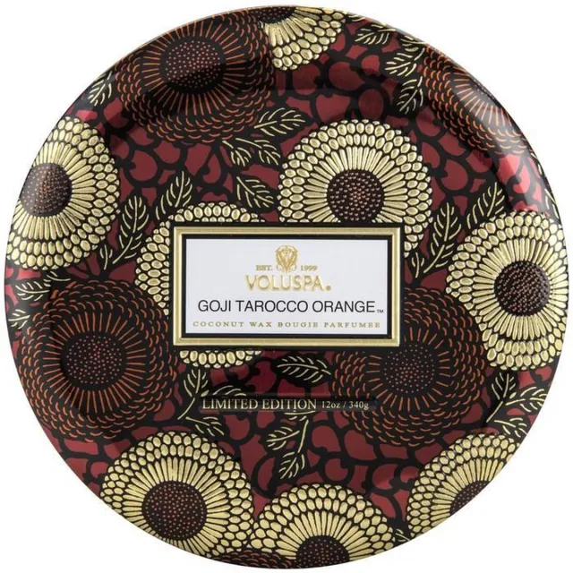 Voluspa 3 Wick - Geurkaars - 340gr - Goji Tarocco Orange Multi