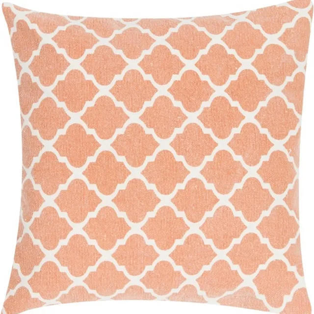 Linen & More Moroccan Print Rust Kussen | 45 X 45 | Sierkussen Voor Woonkamer Of Slaapkamer Roze