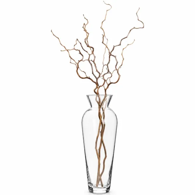 Alessandro bloemenvaas Derby - transparant glas - H20 cm - Decoratief en stijlvol - steelbloemen en siertakken