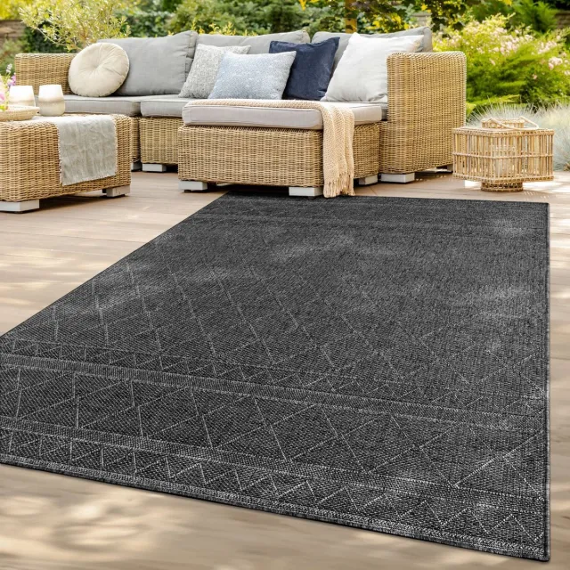 TT Home Tapijt Woonkamer Diepe Pool Lange Pool Zacht Modern Monochroom Design 160 x 220 cm Rechthoek wit zwart