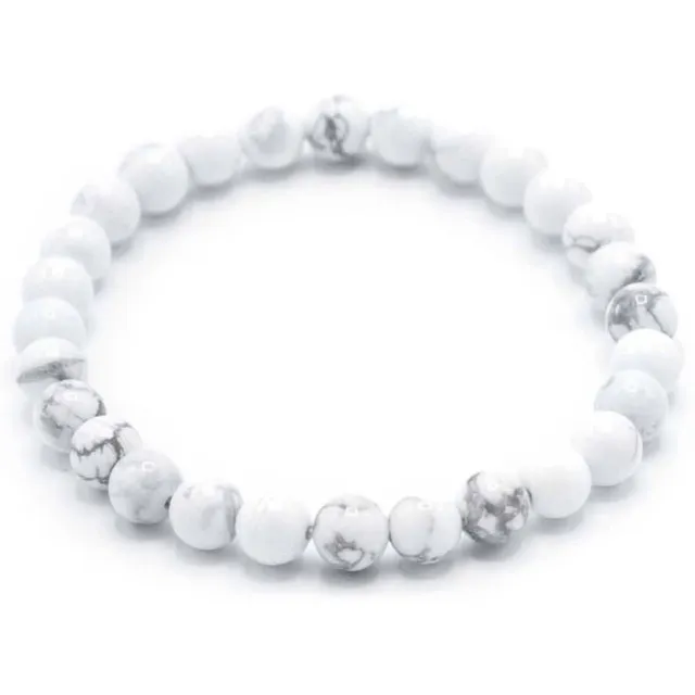 AW Gifts Gemstone Manifestation Bracelet - White Jasper - Peace multicolor
