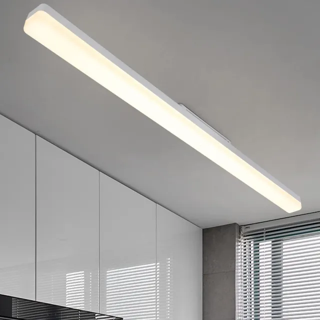 NETTLIFE LED Plafondlamp - wit - 4000K neutraal - 90CM - moderne daglichtlamp - 36W - rechthoekig keukenlamp - voor keuken | woonkamer | slaapkamer | eetkamer balkon | hal | garage | kelder