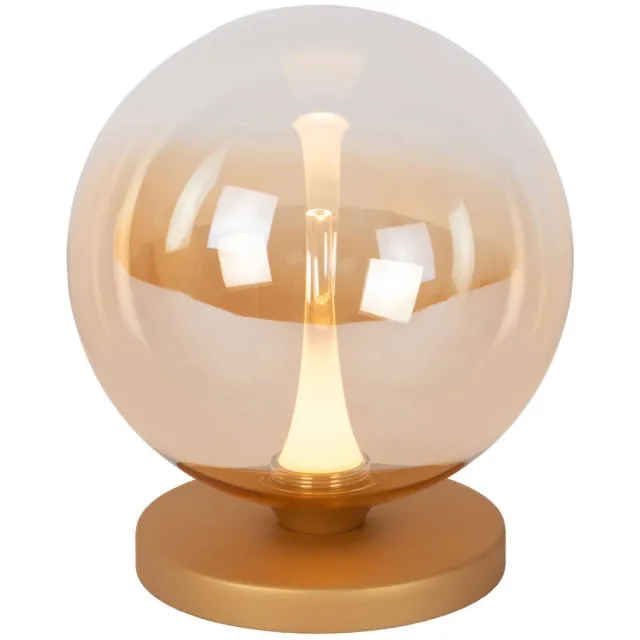 Lucide glazen tafellamp - amber