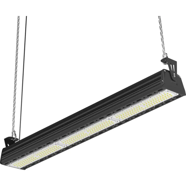 BES LED LED High Bay Lineair - Rinzu Lin - 150W - 150LM/W - 860 6000K - Dimbaar 0-10V - IP65 - Sosen Driver - Sanan LEDs Zwart