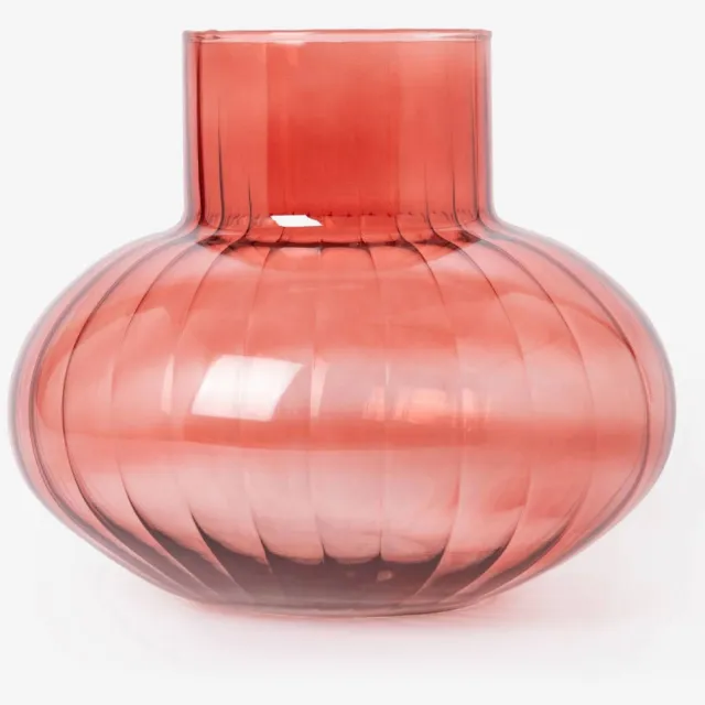 Sissy-Boy glazen vaas 28 cm - roze