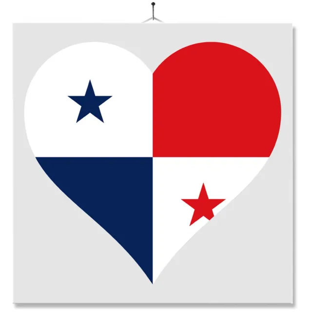 MC Living Tegel Met Opdruk | Hart | Vlag | Panama Multi-Color