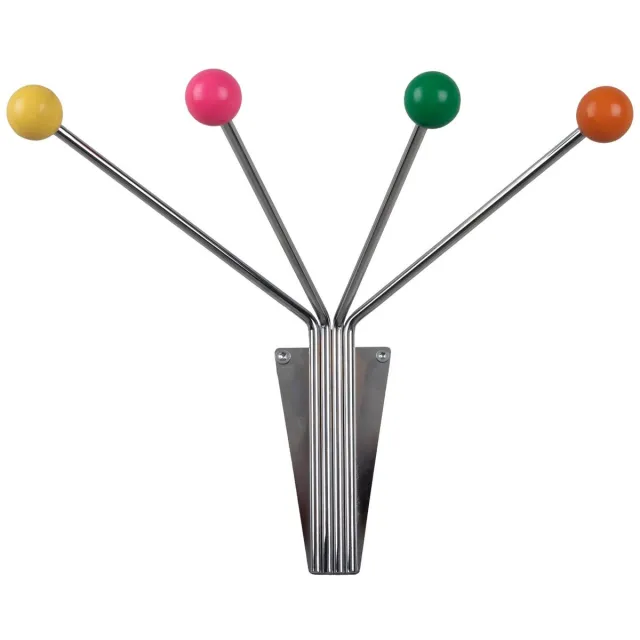 Present Time Kapstok Neptune - Nikkel - 30x21x11.5cm - Modern Multicolor