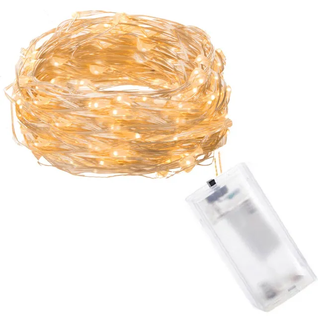 springos Kerstverlichting | 1.9 m | Waterdicht | Op Batterij | LED-Verlichting | Warm Wit