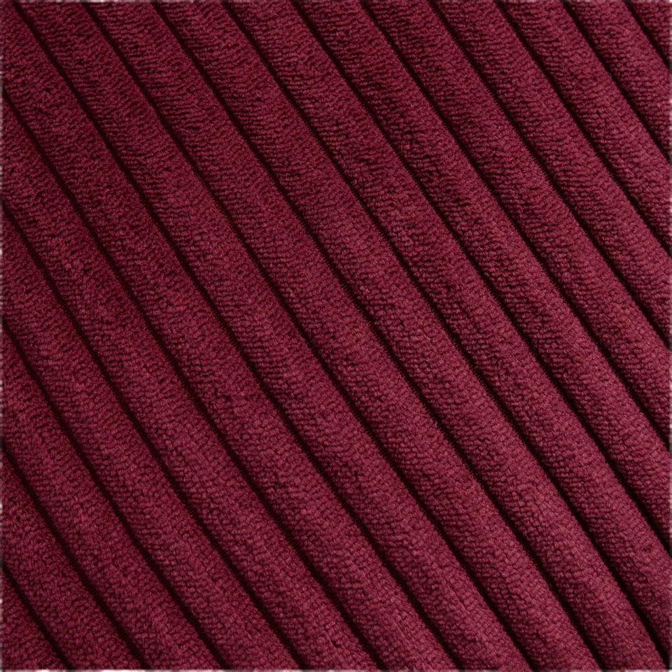 NOUS Living vierkante gestreepte sierkussenhoes 45x45 cm - bordeauxrood, foto 4