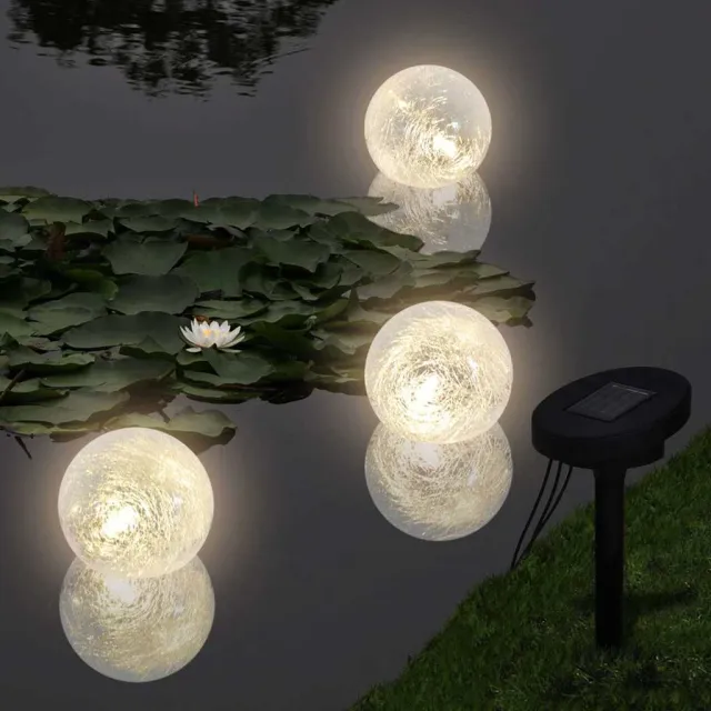vidaXL Drijflampen 6 st voor vijver en zwembad LED Zwart