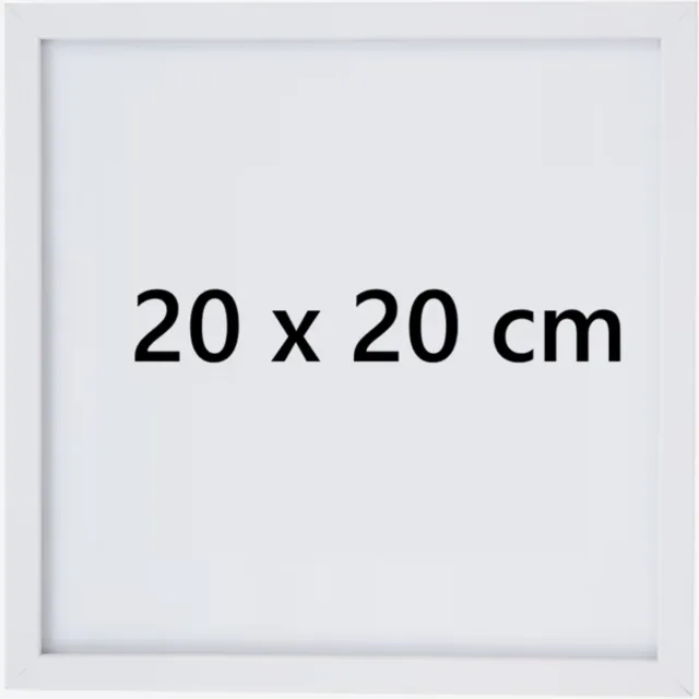 Anchor By Design Fotolijst Vierkant 20x20 cm – Staand & Liggend – Wit – Minimalistische Fotoframe voor Wand & Tafel