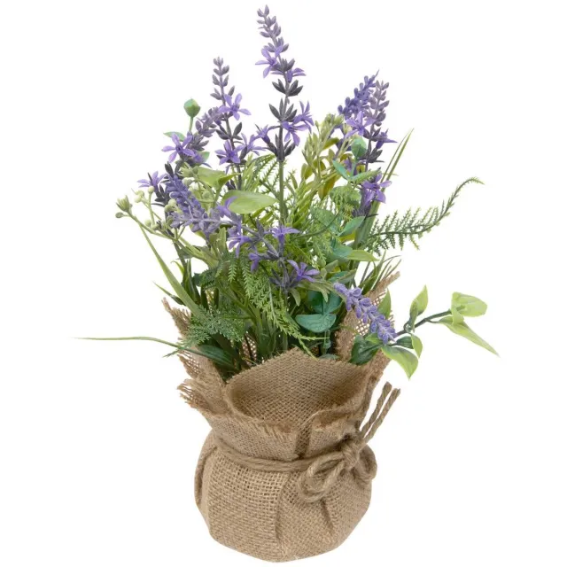Atmosphera Créateur d'intérieur® Kunstbloemstuk met lavendel, 29 cm, PROV Multicolore