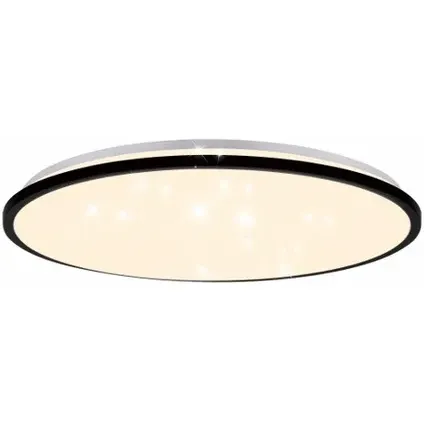 Brilliant Plafondlamp Taya - Zwart - Cct - D49cm - Ip44 - 12w