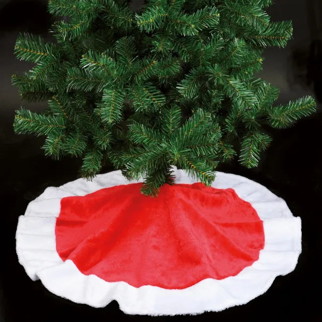 Fééric Lights and Christmas Kerstboom rok - Kerstboomrok/kerstboom kleed rood 90 cm - Kerstboom rok/rokken - Joyeux noel