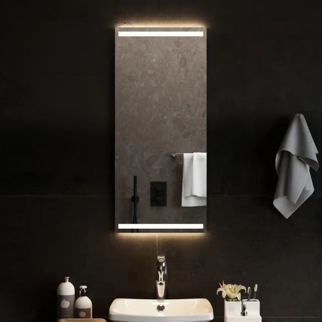 vidaXL Badkamerspiegel LED 40x90 cm Transparent