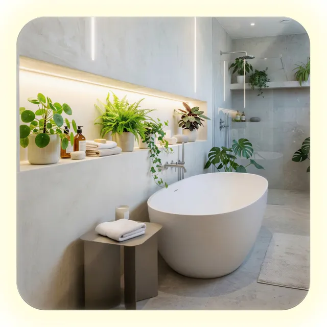 Coloray LED Spiegel - Decoratieve Wandspiegel met Verlichting - 50 x 50 cm - LED Spiegel - Badkamerspiegel - Neutral Wit 4000K - Wandspiegel LED - Moderne Spiegel Neutraal Wit