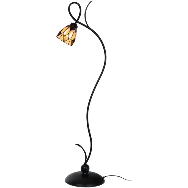 Coloured by Art Tiffany vloerlamp Lovely Parabola small - Art Deco Trade Bruin