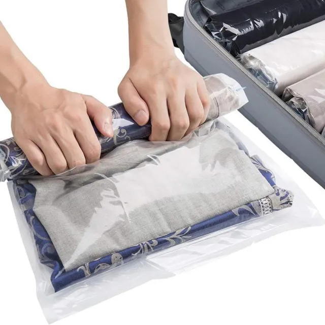 Famanu Vacuümzakken voor op reis - 12 stuks - in 4 maten (3 x Small + 4 x Medium + 3 x Large + 2 x XL) - Vacuümzakken voor op reis - Vacuüm Kledingzakken - Vacuümzakken voor kleding