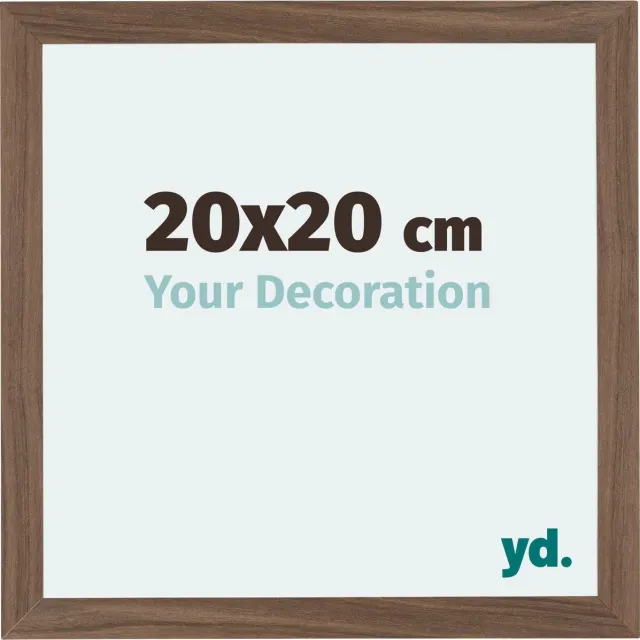 yd. Your Decoration - Fotolijst 20x20 cm - MDF - Walnoot Donker - Mura