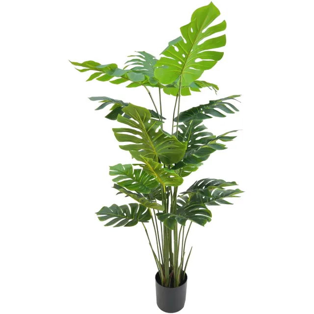PrettyPlants Monstera Kunstplant 165cm | Grote Monstera Kunstplant | Kunstplant voor Binnen | Grote groene kunstplant | Kunst gatenplant | Nep Monstera