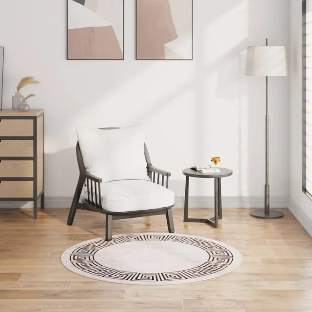 vidaXL Vloerkleed wasbaar lichtbeige beige, foto 7