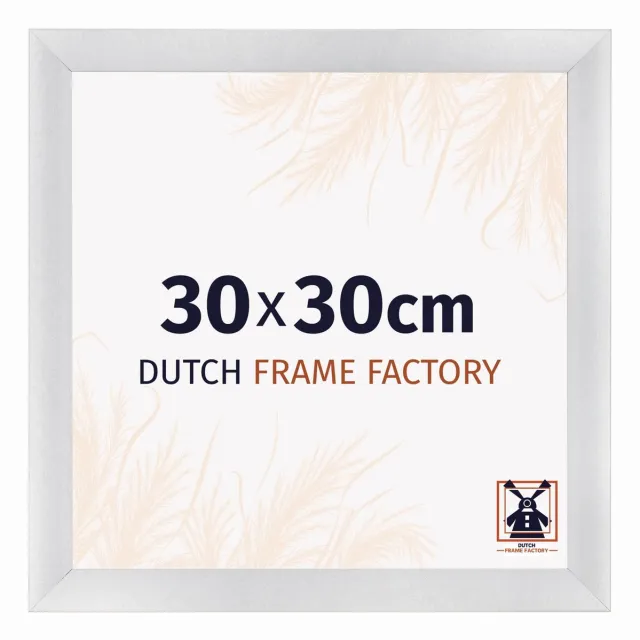 Dutch Frame Factory Fotolijst 30x30 cm - MDF - Zilver Mat - Praag