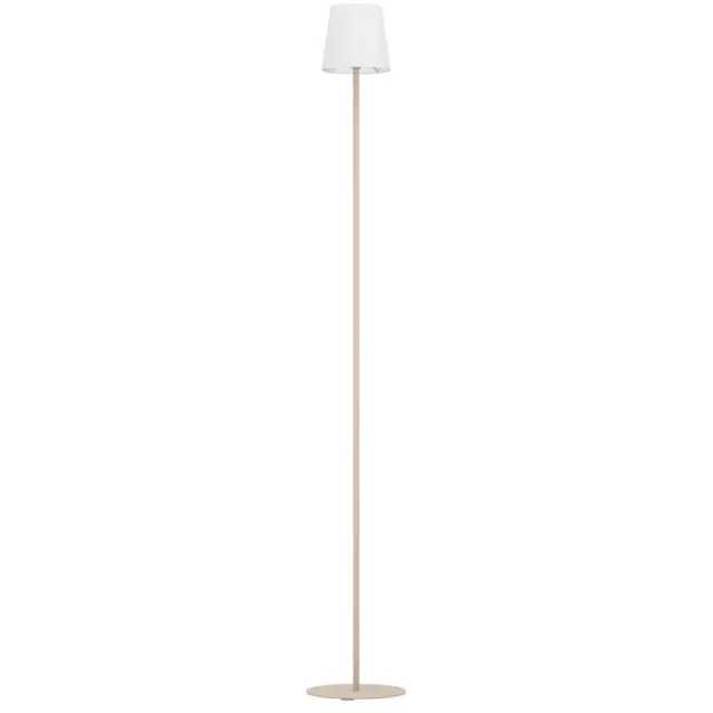 EGLO Fiorana Vloerlamp - E14 - Hoogte 140,5 cm - Zandkleur|Wit Zand;Wit;