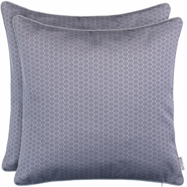 Ibenzoa Tuin Kussen - Honingraat Look - 45x45 cm - Donkergrijs