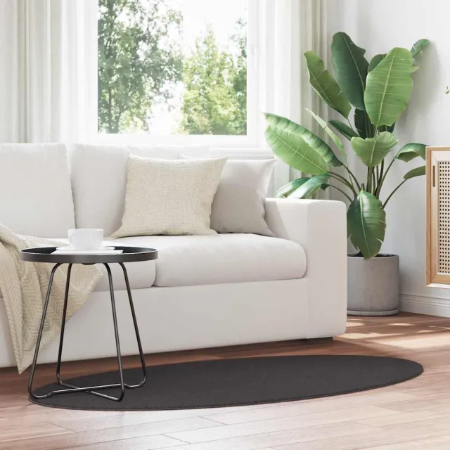 vidaXL Tapijt HUARTE Antraciet 80 x 150 cm 100% Polyester, foto 2