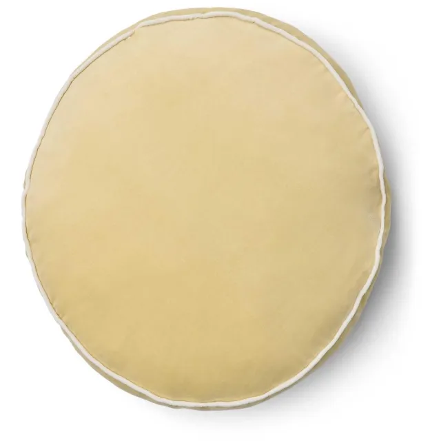 Essenza Lio Sierkussen Yellow straw - Ø 45 cm