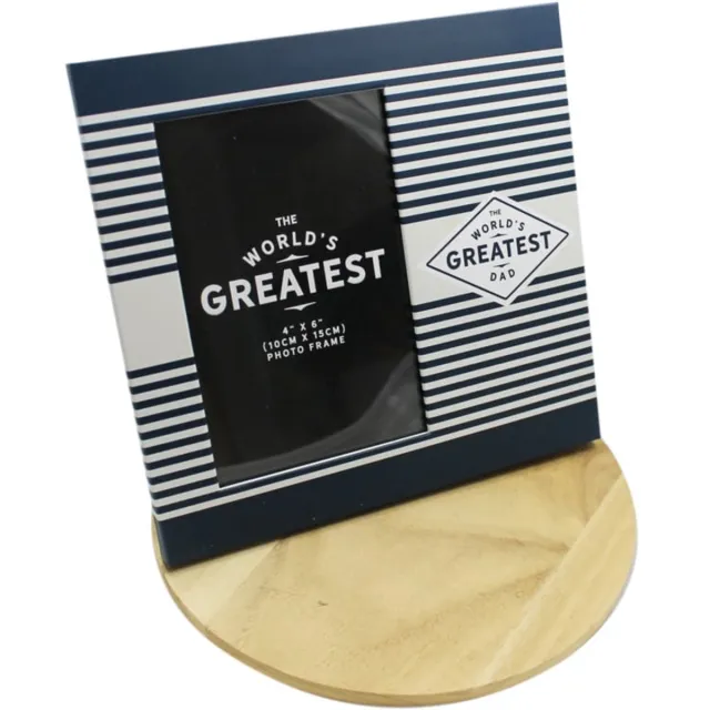 Widdop & Co Fotolijst 'The World's Greatest Dad' - Vaderdag Blauw