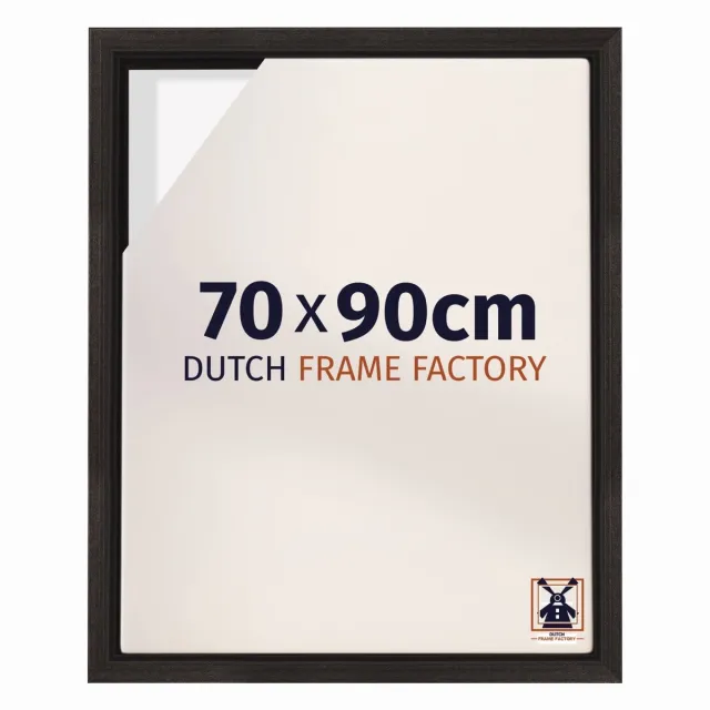 Dutch Frame Factory Baklijst 70x90 cm - Eiken Donker - Geschikt voor Canvasdoek - MDF Baklijst Lausanne